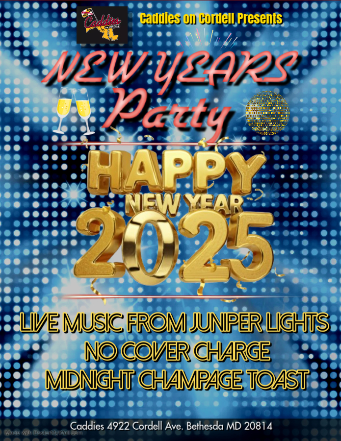 a flyer for a new years party